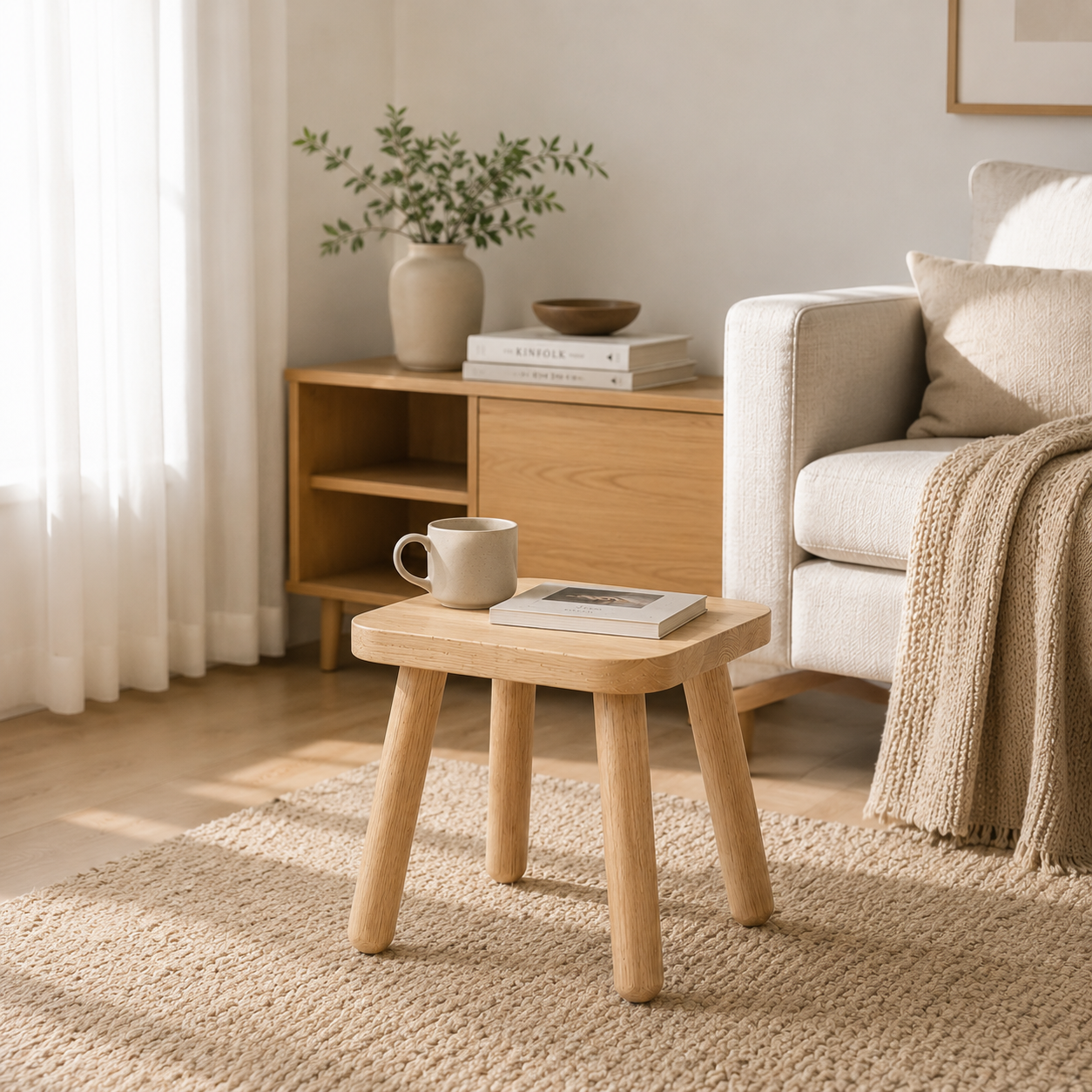 Norvia Holzhocker – Quadratisch