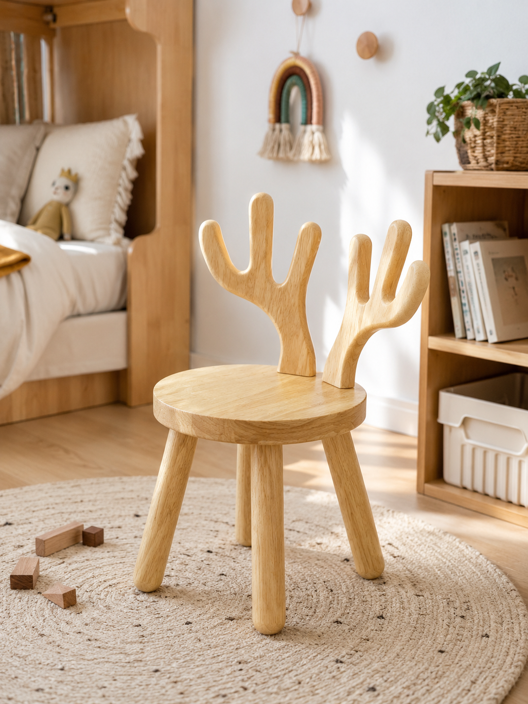 Norvia Kinderstuhl Hirsch – Massivholz
