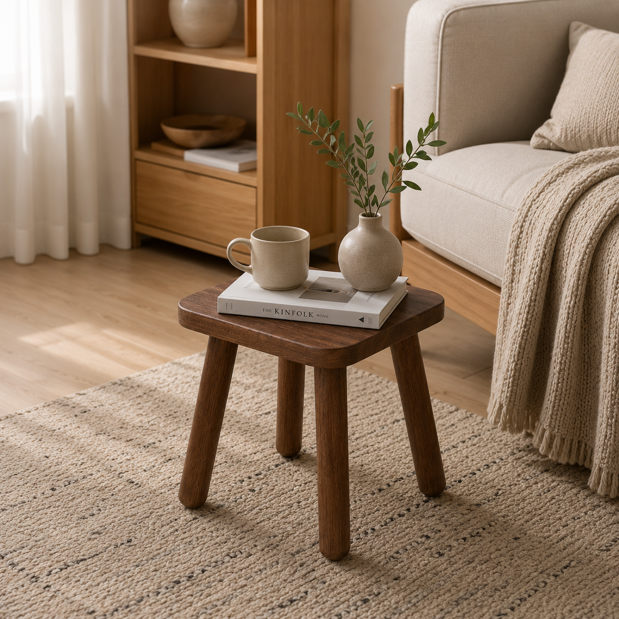 Norvia Holzhocker – Quadratisch