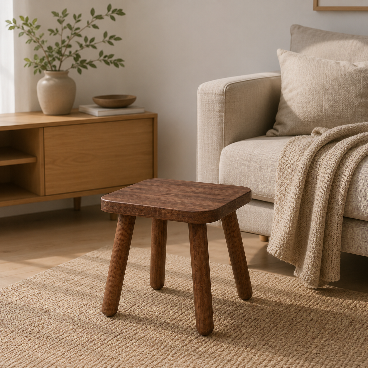 Norvia Holzhocker – Quadratisch