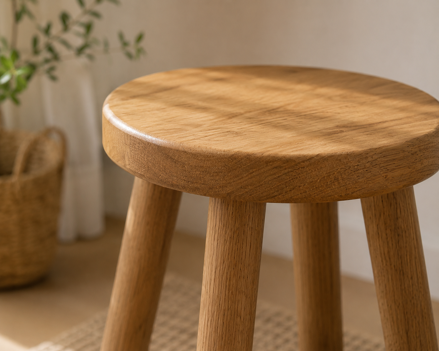 Norvia Holzhocker – Rund
